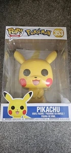 Funko Pop Pokemon 353 Pikachu Jumbo 10" Inch Large Super Figure Box Wear Sealed - Picture 1 of 2