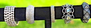 SET - FÜNF Strass Armbänder von Denim & Diamonds Event - Party Time! - LOT - Bild 1 von 10
