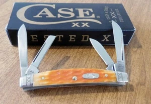CASE XX New 35808 Cayenne Jigged Bone Handle 4 Blade Small Congress Knife/Knives - Picture 1 of 1