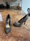 Size 6 Red Herring Grey Stilleto Heels Shoes G