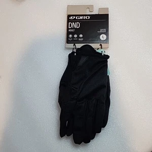GIRO DND Guante de Ciclismo Adulto Grande Talla 9 Microfibra Pantalla Táctil Negro Nuevo - Imagen 1 de 5