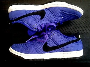 NUEVA MUESTRA Nike Dunk Low Flyknit PERSA VIOLETA PÚRPURA NEGRO Mujer Talla 7 - Imagen 1 de 7