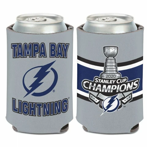 TAMPA BAY LIGHTNING 2020 STANLEY CUP CHAMPS SOFT FOAM CAN COOLER COOZIE HOLDER Cover