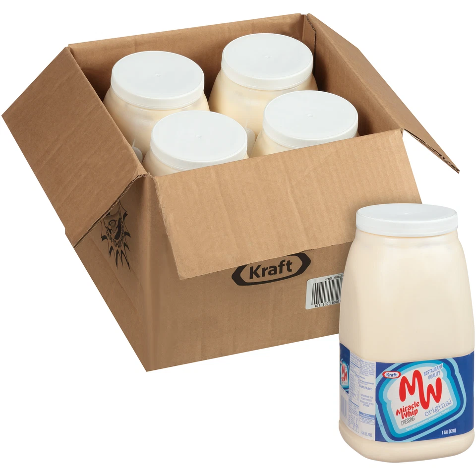 Mayonesa KRAFT Bulk Miracle Whip, 1 gal. Jarra (Pack de 4) Foto 1 de 1