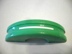 Vintage Nos Green Bakelite Drawer Pull Cabinet Handle White Stripe National Lock - Picture 1 of 10