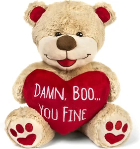 Romantic Teddy Bear – Soft Teddy for Long Distance & Girlfriend Gifts, 8” - Picture 1 of 11