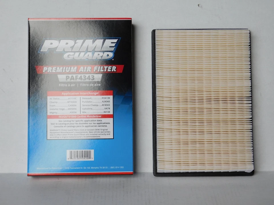 92-2011 CROWN VICTORIA MARQUIS TOWN CAR MERODEADOR FILTRO DE AIRE 4343 1 PIEZA NUEVO Foto 1 de 1