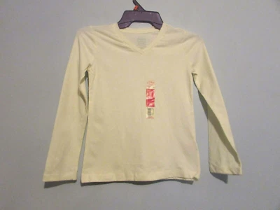 Nova Camisa Marfim Faded Glory Girls Tamanho Pequeno 6/6X Nova Com Etiqueta!!! - Imagem 1 de 2