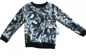 Ideology Boys Black Camo Sweatshirt Size 7 (A4) - Picture 1 of 2