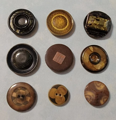 My FAVORITE Antique Large VICTORIAN Tight Top & BUBBLE Celluloid BUTTON Lot LG Cover