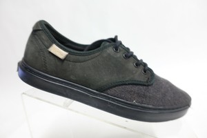 black leather vans womens