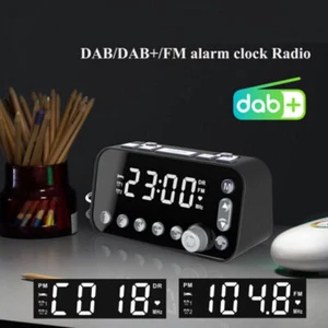 Funk DAB+ Radiowecker Tischuhr UKW FM Uhrenradio Alarm 2 USB LED Projektion - Bild 1 von 7