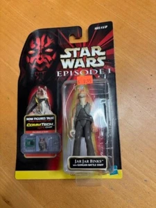 Star Wars Episode 1 Jar Jar Binks Commtech Chip Action Figure - Picture 1 of 2