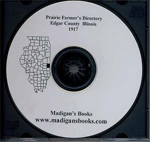 CD Edgar County Illinois IL directorio historia genealogía París pradera agricultor - Imagen 1 de 2