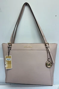 $ 258-NEU-Michael Kors Voyager-Reißverschluss-rosa Leder-853678799-große Handtasche. Banglade - Bild 1 von 17