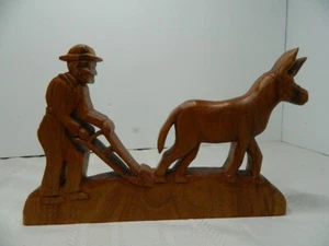 Arado de granjero con carpintería de mula 6" H X 9" L decoración de granja - Imagen 1 de 8