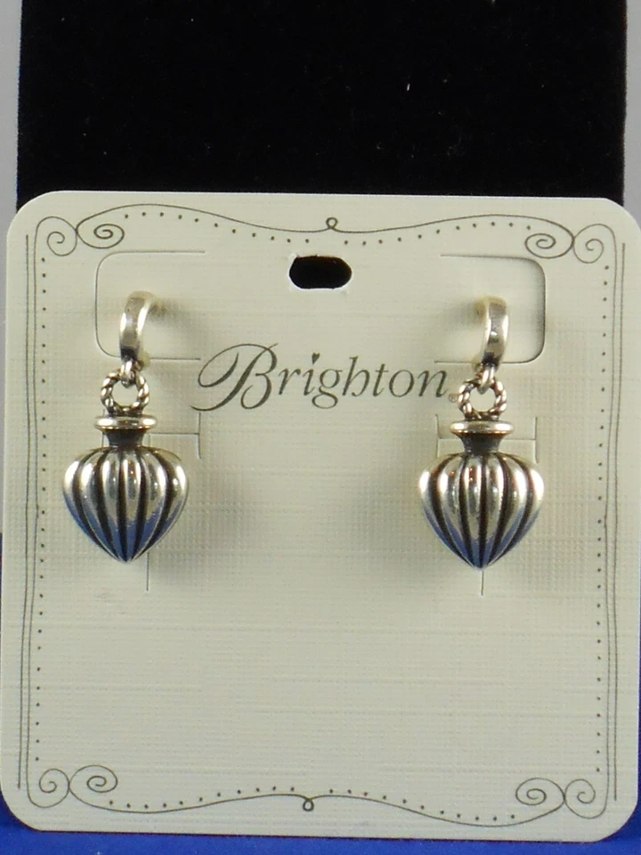 Brighton Ferrara Amphora Long Necklace & Post Drop Earrings Set Fall Bling