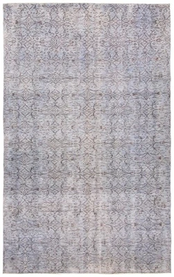 Alfombra oriental vintage anudada a mano alfombra tradicional de lana de 4'10" x 8'2" Foto 1 de 4