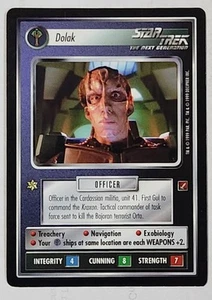 Star Trek CCG Blaze of Glory    Dolak   Cardassian    NM/MT  BOG   Never Played - Picture 1 of 1