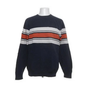 C&A, Strickpullover, Größe: XL, Blau/Mehrfarbig, Baumwolle, Streifen #8js - Bild 1 von 5