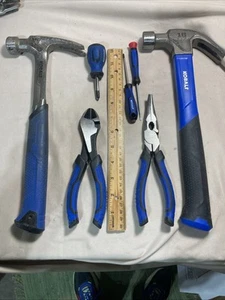 Kobalt Tool Lot: Hammers, Side Cutters, Needle Nose And Phillips Screwdrivers - Picture 1 of 11