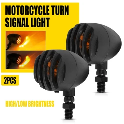 2X Para Yamaha V Star 650 950 1100 Moto Intermitente Señales de Giro Luz Ámbar EA Foto 1 de 4