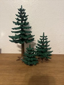 Playmobil ADD-ON 7725 3 Evergreen Trees Christmas Pine Firs Forest Country Set - Picture 1 of 6