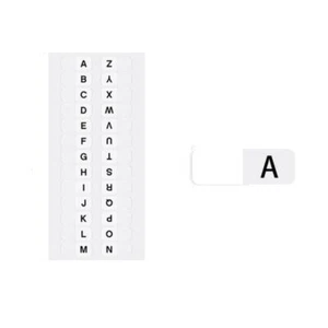 A-Z Index Tabs Alphabet Book Tabs New Page Markers Files - Picture 1 of 6