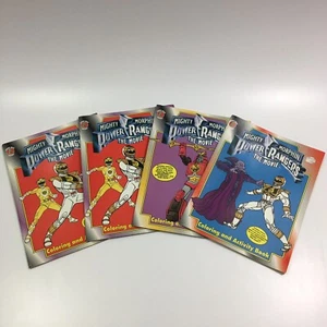 NOS 1995 Lot of 4 - SABAN Mighty Morphin Power Rangers COLORING & ACTIVITY BOOKS - Picture 1 of 10