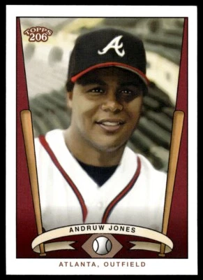2002 Topps 206 Team Series 3 Andruw Jones Atlanta Braves #T206-26 - Image 1 of 2