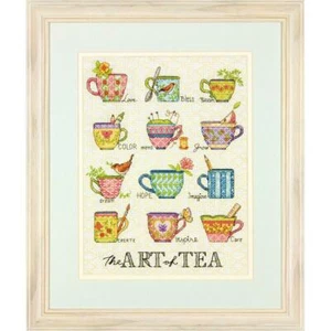 Dimensions Counted Cross Stitch 70-35335 The Art Tea New 9"x12" Cotton Threads - Picture 1 of 1