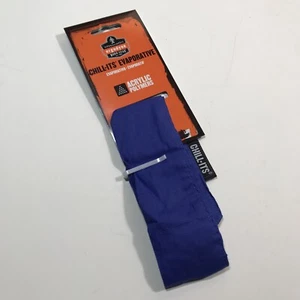 Ergodyne Chill-Its 6700FR Evaporative FR Cooling Bandana/Tie, Blue, NEW - Picture 1 of 2