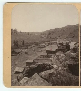 1883-84 Stereoview Granit, Colorado Vogelperspektive von W.O. Luke, Leadville - Bild 1 von 4