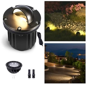 In Ground Well Light - Brass 12V Outdoor Waterproof Landscape Lighting, Ip65 ... - Picture 1 of 8