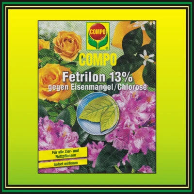 Eisendünger COMPO Fetrilon® 13 gegen Chlorose ✅ Eisenchelat BLATTGRÜN-TURBO 15g - Bild 1 von 4