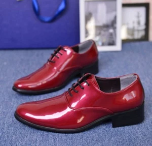 Heißer Verkauf Abendschuhe Herren Hochzeit spitz zulaufend elegant formell Riemchen britische Größe - Bild 1 von 16
