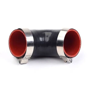 MANGUERA ACOPLADOR SILICONA 3.5" 90 GRADOS CODO TURBO/INTERCOOLER/ADMISIÓN + ABRAZADERA T 89MM - Imagen 1 de 7