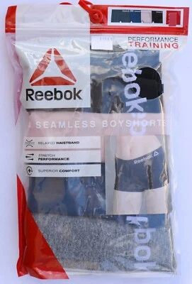 Reebok #11161 NEW Women's Performance Training 4 Seamless Boyshort Underwear - Image 1 of 3
