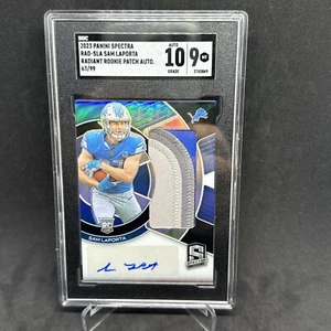 2023 Panini Spectra Rookie Patch Auto SAM LAPORTA /99 RC SGC 9 Auto 10! - Picture 1 of 2