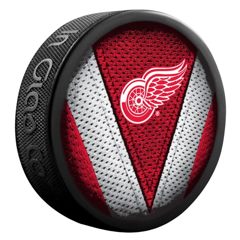 Detroit Red Wings NHL Team Logo Stitch Souvenir Hockey Puck Cover