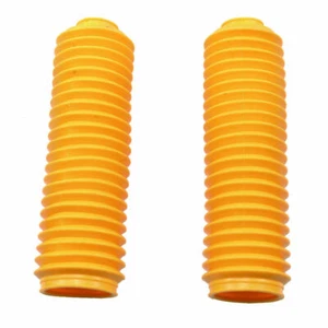 35mm Fork Rubber Boot Universal Motorcycles Yellow Dust Jacket Cover Custom - Picture 1 of 3