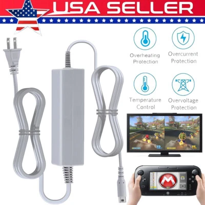 Power Supply AC Adapter Charger for Nintendo Wii U Console Gamepad US Plug - Image 1 of 4