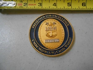 RARE NAVY RESERVE FORCES COMMANDER CARRIE WENTZEL MILITARY CHALLENGE COIN USN - Picture 1 of 3
