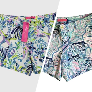 NWT Lilly Pulitzer Callahan Bermuda Stretch Cruise Resort Shorts Sz 2,4,6,12 - Picture 1 of 16