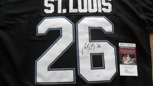 Camiseta deportiva autografiada firmada de Tampa Bay Lightning de Martin St. Louis - Certificado de autenticidad de la JSA - Marty - Imagen 1 de 4