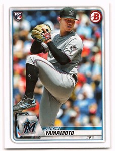 JORDAN YAMAMOTO - 2020 BOWMAN BASEBALL - CARD #6 - MIAMI MARLINS - ROOKIE - RC