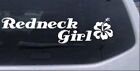 Redneck Girl Hibiscus Flower  Car or Truck Window Laptop Decal Sticker 14X3.3