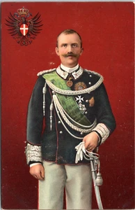 King Victor Emmanuel III, King of Italy - c1910 d/b Postcard - Italian Royalty - Picture 1 of 2