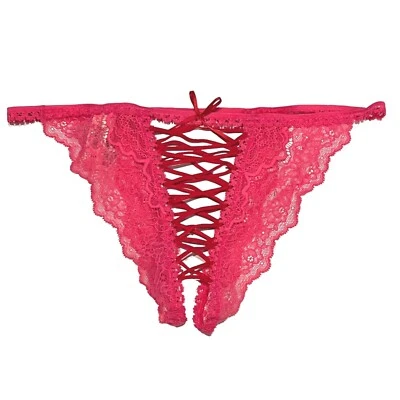 NWT VICTORIA'S SECRET Dream Angels String Bikini XS-M-L Pink Lace Red - Image 1 of 4