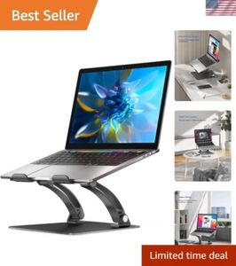 Sturdy Laptop Stand for Office - Ergonomic Adjustable Holder for 10-17" Laptops - Picture 1 of 8